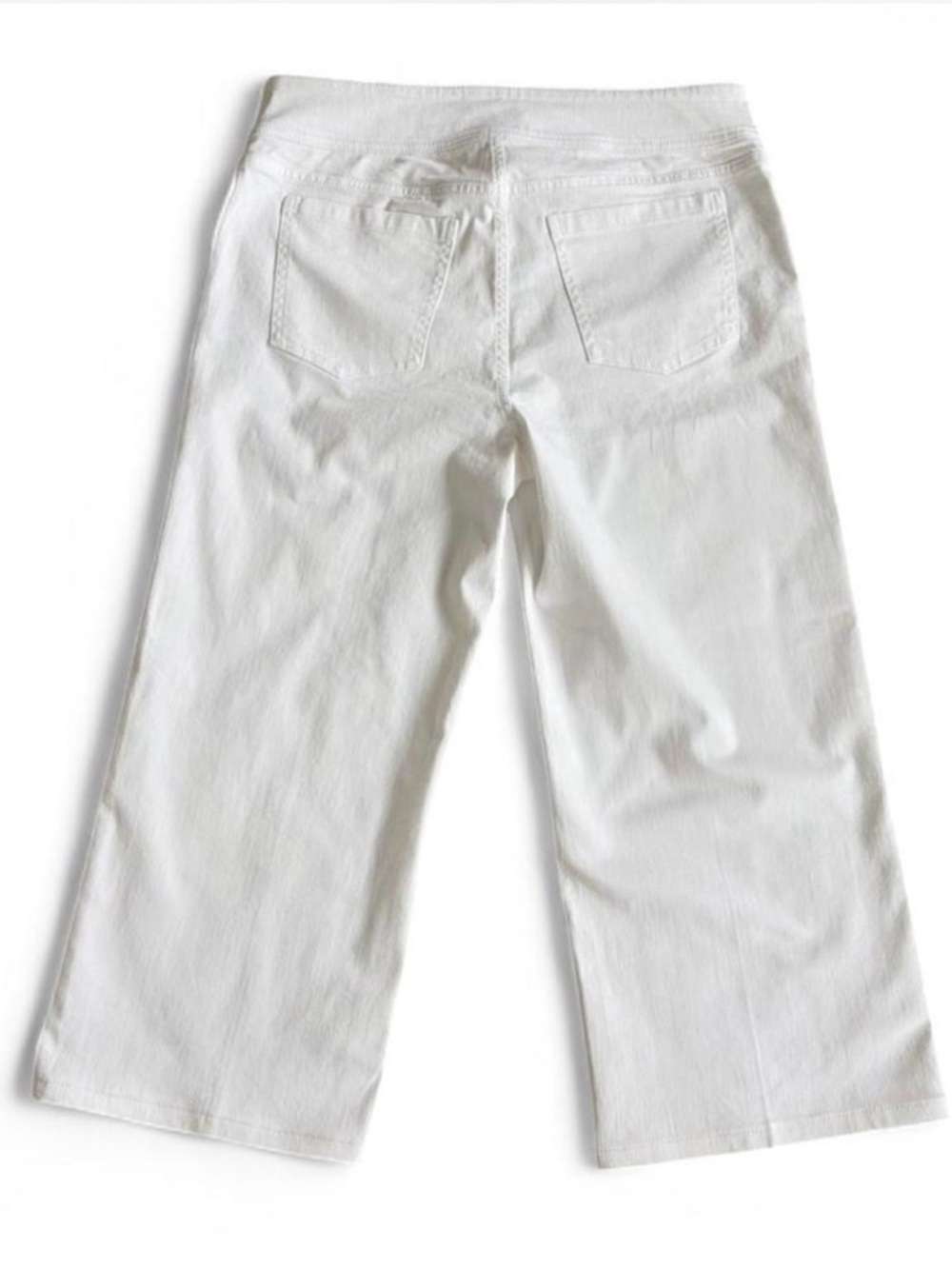 J. McLaughlin White High-Rise Wide-Leg Button-Front Pants - Picture 5 of 8